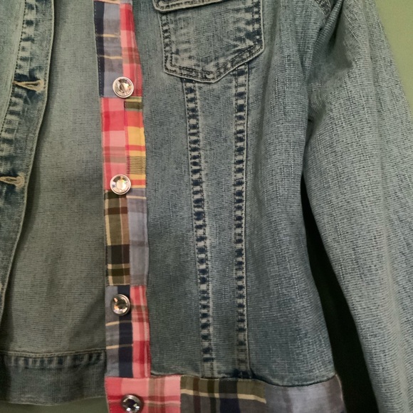Molly B Stretch Denim Jean Jacket sz XS - Picture 3 of 11